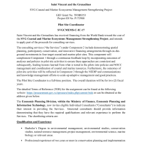 Saint Vincent and the Grenadines: SVG Coastal and Marine Ecosystems Management Strengthening Project - Pilot Site Coordinator